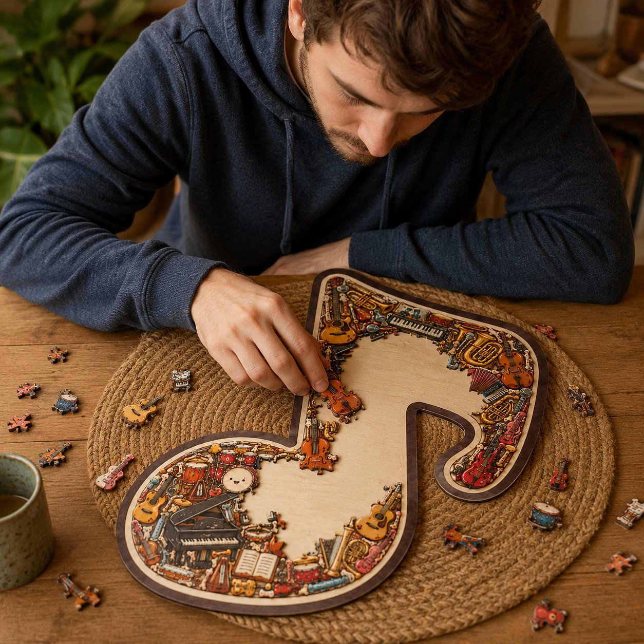 📢📢 Hot Sale Promotion 49% OFF🔥🎶Musical Note Instrument Jigsaw Puzzle Ornament