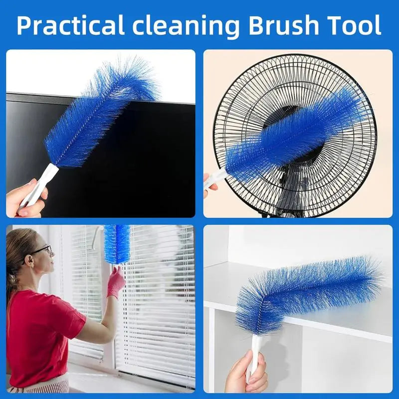 Dust brush, cleaning brush – bendable microfiber brush head, reusable dust collector, washable, suitable for ceiling fan blades.