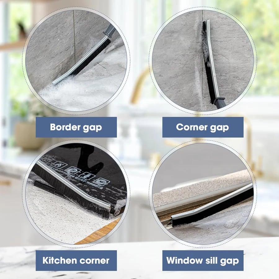 Gap brush with hard brush