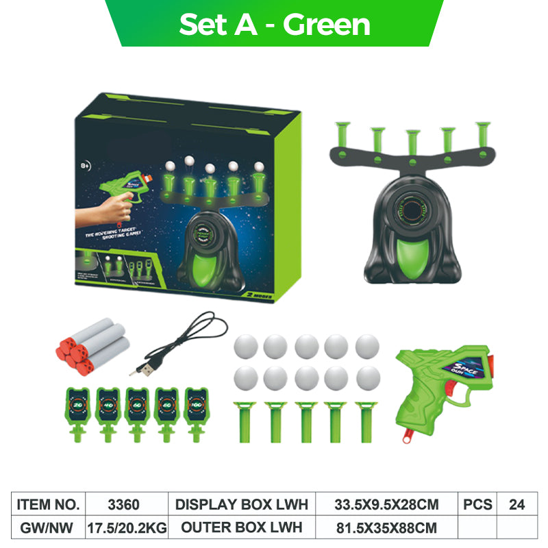🎅Xmas Sales - 50% OFF🎄Glow-in-the-Dark Shooting Target Practice Kids Shooting Toy Gun Set