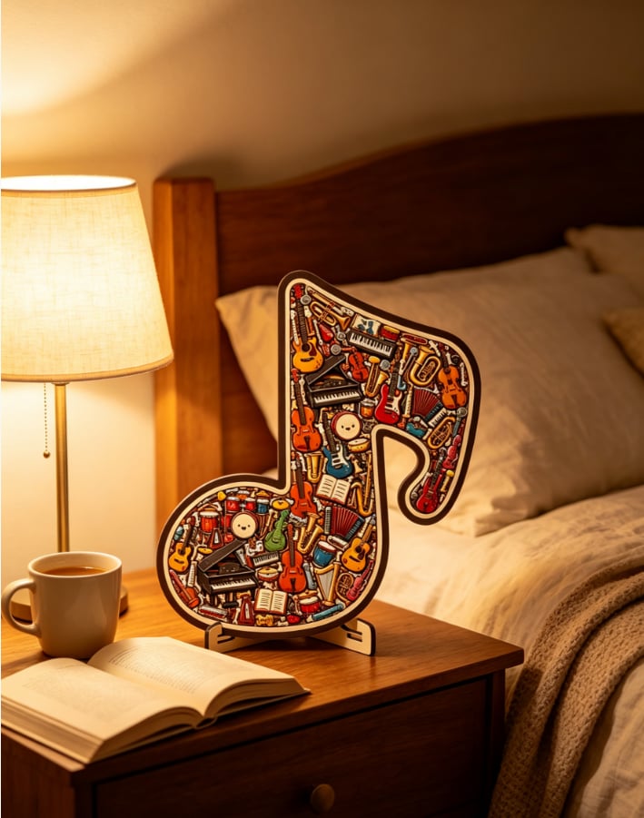 📢📢 Hot Sale Promotion 49% OFF🔥🎶Musical Note Instrument Jigsaw Puzzle Ornament