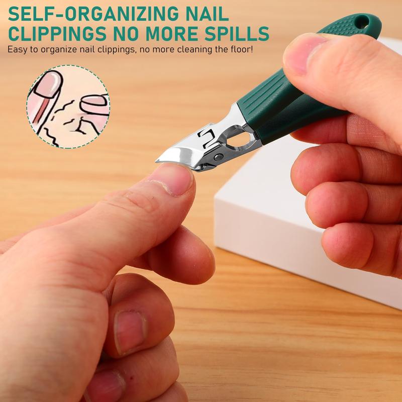 🔥Eagle-Beak Nail Clippers – 3-Pack ✂️ | Anti-Splash, Wide Jaw for Thick & Ingrown Nails 💅