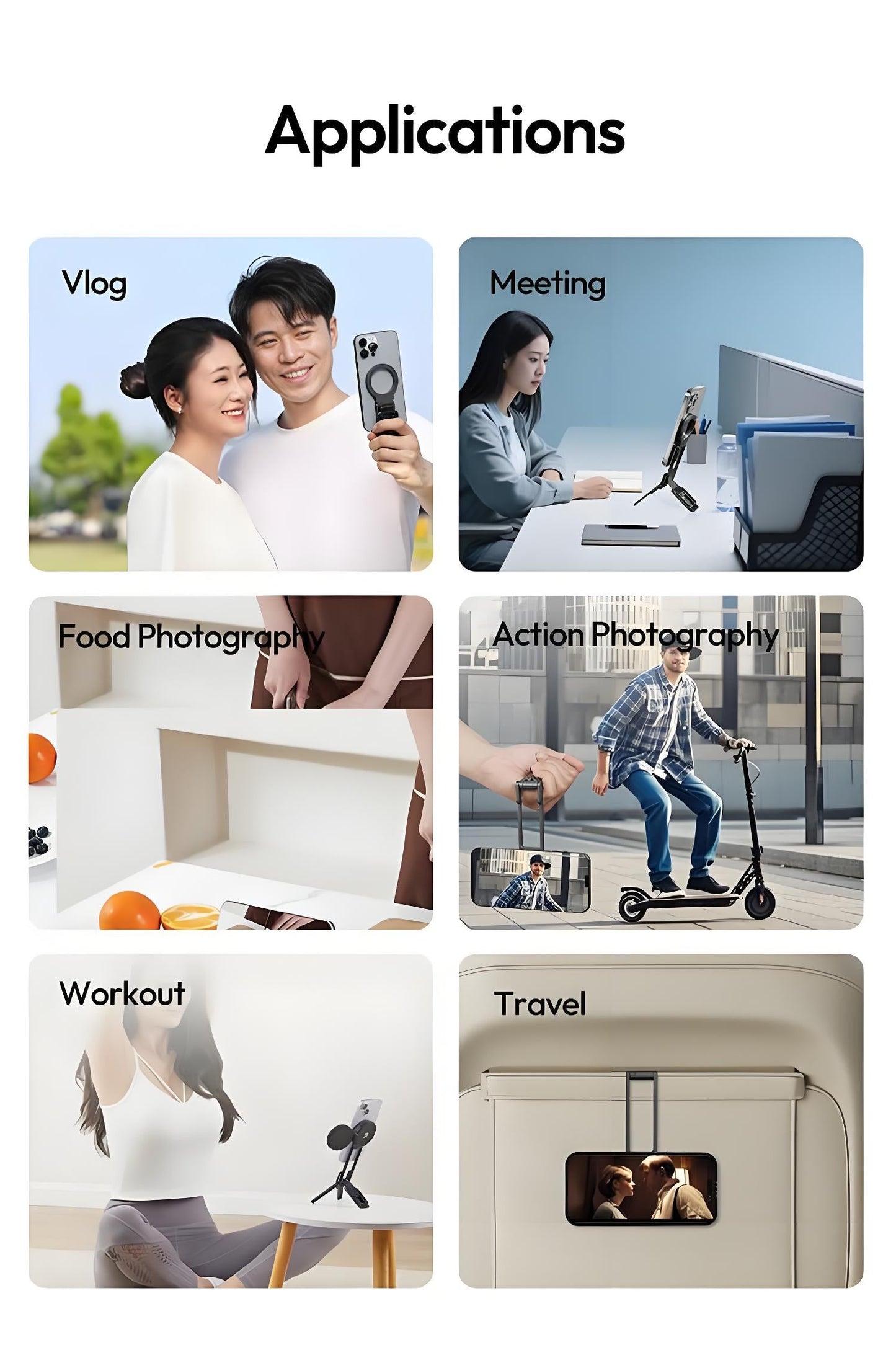 🔥HOT SALE 🔥Magnetic Climbing Buckle, Multi-Functional Portable Foldable Live Streaming Selfie Tripod