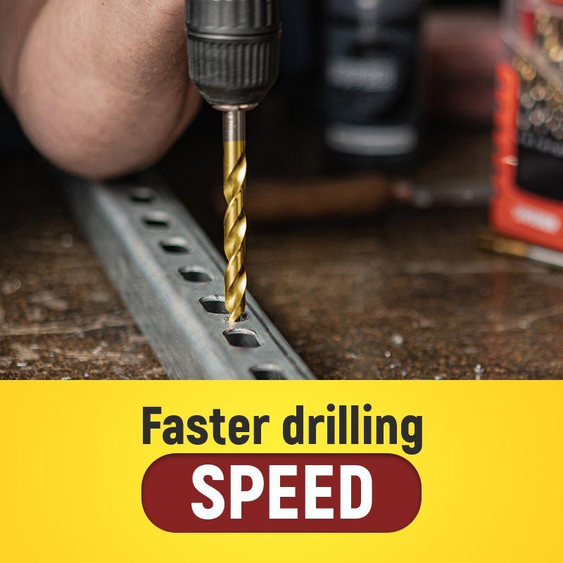 🔧 50% OFF NOW! ⚡ 99pcs Titanium Coated Drill Bit Set – High-efficiency, durable & versatile – Ideal for craftsmen & DIY projects 🛠️
