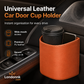 🥳2026 HOT SALE🚗🧺 50% OFF! Leather Car Door Cup Holder – Wide‑mouth opening, easy reach for drinks & phone. Clip‑on secure fit. PU leather, tough & stylish. 🛡️✨