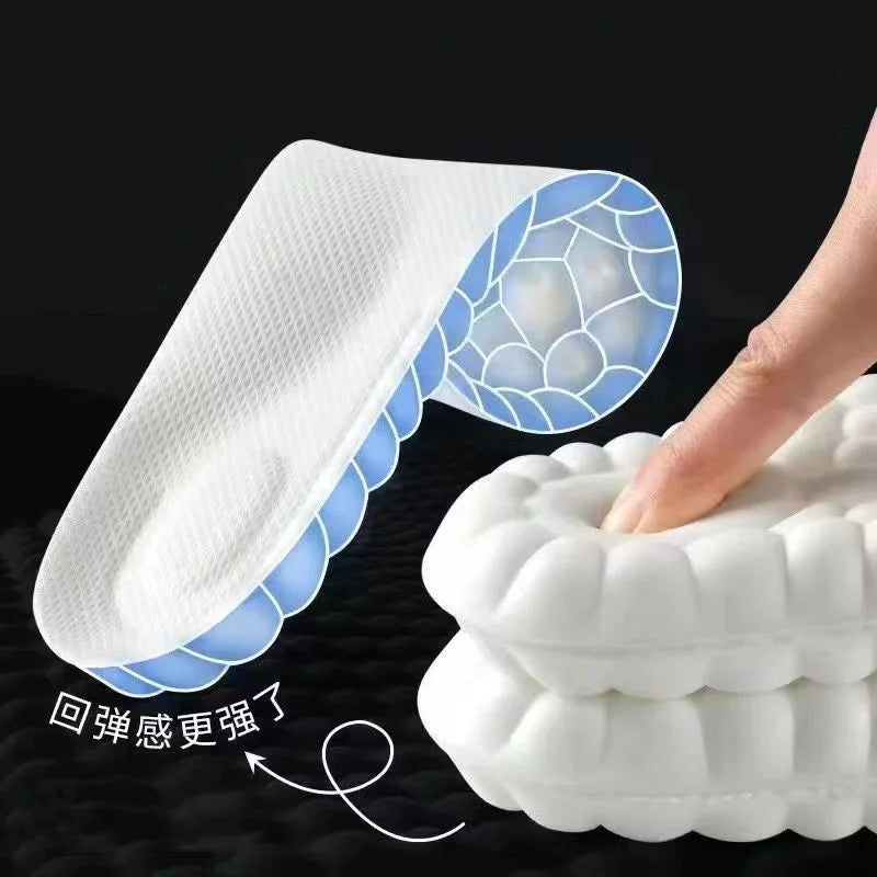 Highly elastic latex sports insoles Soft shoe pads Arch support Orthopedic insoles Breathable Deodorant Shock absorption Cushioning