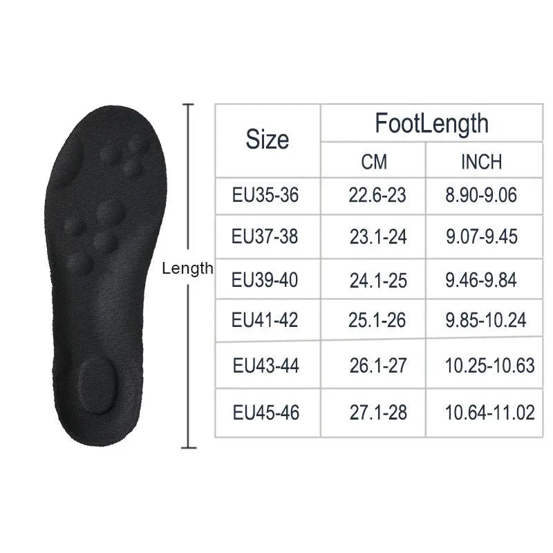 Highly elastic latex sports insoles Soft shoe pads Arch support Orthopedic insoles Breathable Deodorant Shock absorption Cushioning