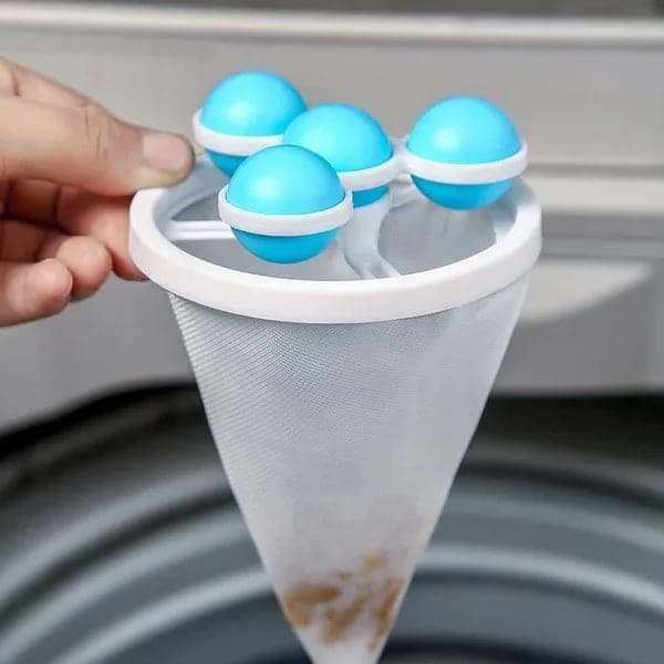 🔥BUY 1 - GET 1 FREE! ✨ Washing Machine Filter Bag - Captures Pet Hair, Prevents Tangles, Reusable 🧼🐾