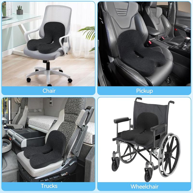 🚗💼🛋️ LIMITED-TIME 50% OFF! Memory Foam Seat Cushion – Non-Slip, Ergonomic, Breathable Mesh, Universal Size for Car & Office Chairs 🦵🌟🔥