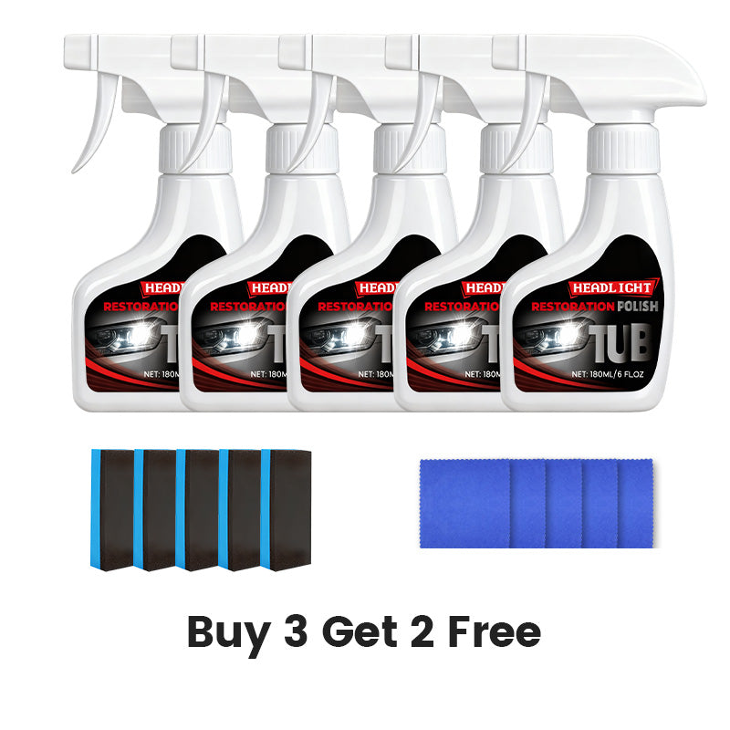 180ml Professional Car Headlight Restorer with Sponge🧽🚗