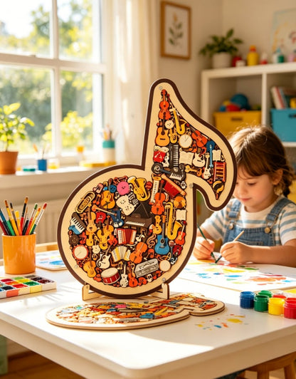 📢📢 Hot Sale Promotion 49% OFF🔥🎶Musical Note Instrument Jigsaw Puzzle Ornament