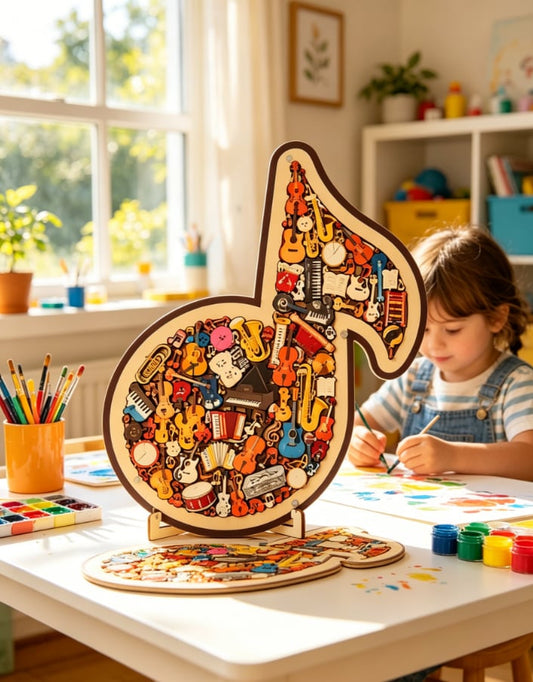 📢📢 Hot Sale Promotion 49% OFF🔥🎶Musical Note Instrument Jigsaw Puzzle Ornament