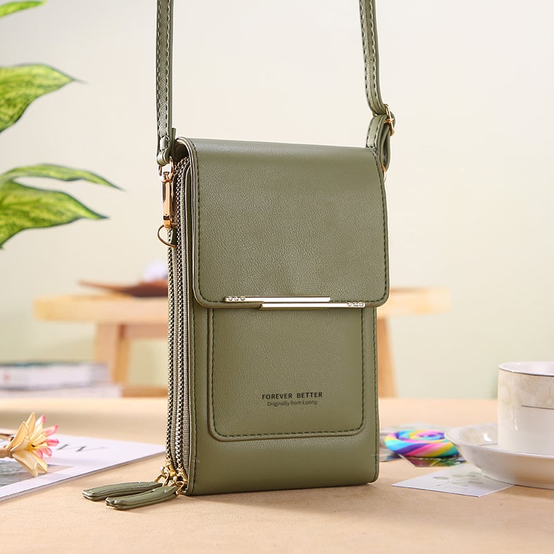 📱 Simple and elegant women's touchscreen crossbody phone wallet