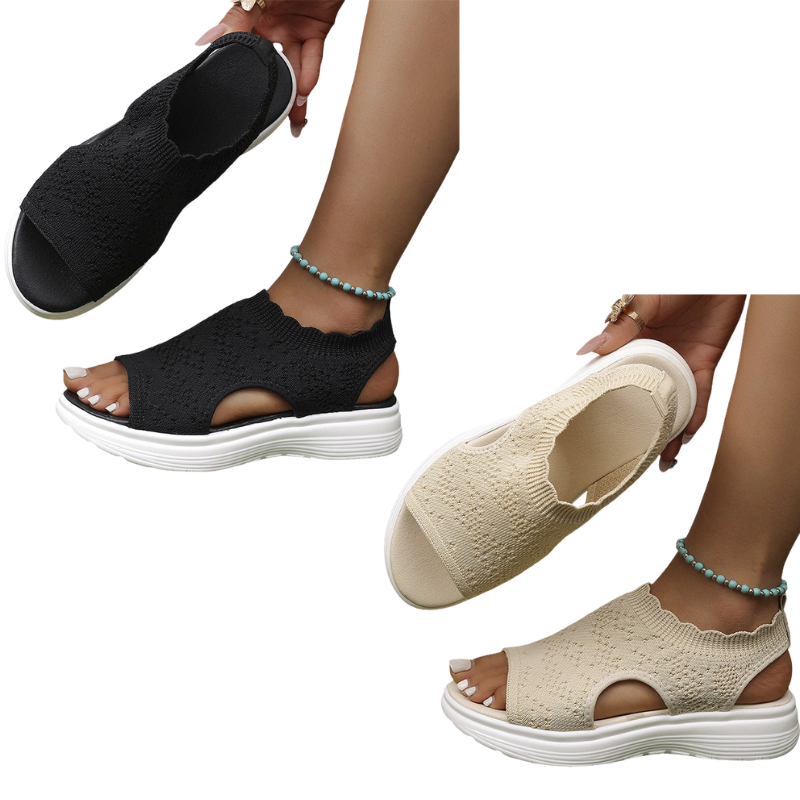 ⏳LAST DAY SALE ONLY ￡14.99!!🔥🔥Women's Breathable Knit Platform Sandals