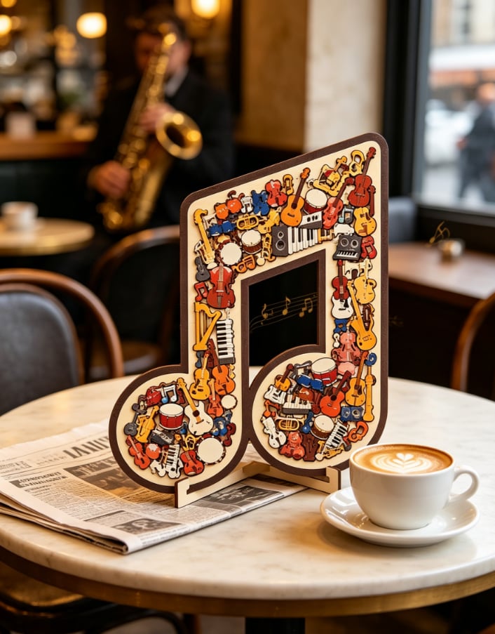 📢📢 Hot Sale Promotion 49% OFF🔥🎶Musical Note Instrument Jigsaw Puzzle Ornament