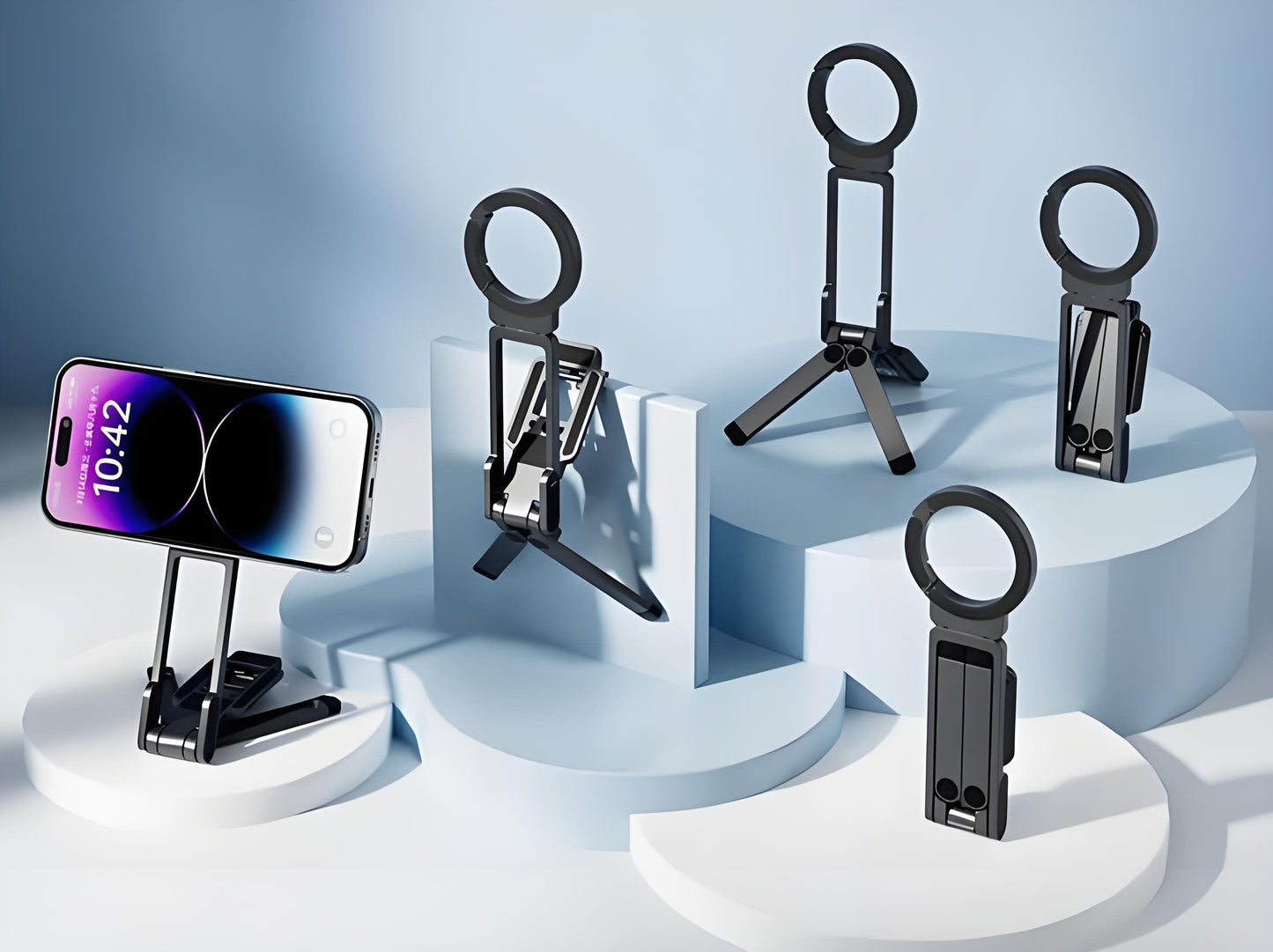 🔥HOT SALE 🔥Magnetic Climbing Buckle, Multi-Functional Portable Foldable Live Streaming Selfie Tripod