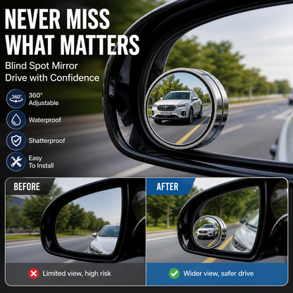 🥳HOT SALE🥳💞15K+ SOLD! Blind Spot Mirrors – From £4.99! HD vision, 360° adjustable & waterproof. Safer driving – grab yours! ✅