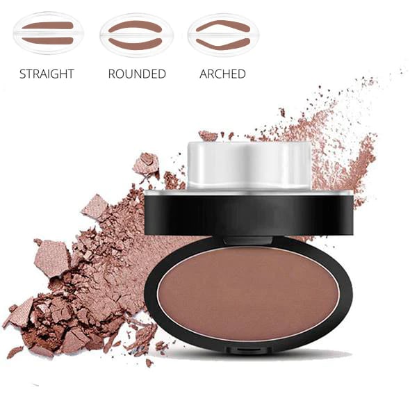🖌️50K+ Sold!!!🖤Eyebrow Stamp Powder Kit with Applicator Brush, One Press Perfect Brow Stamp, Waterproof Long Lasting 24H Wear Eyebrow Makeup for Lazy Daily Salon-Like Brows