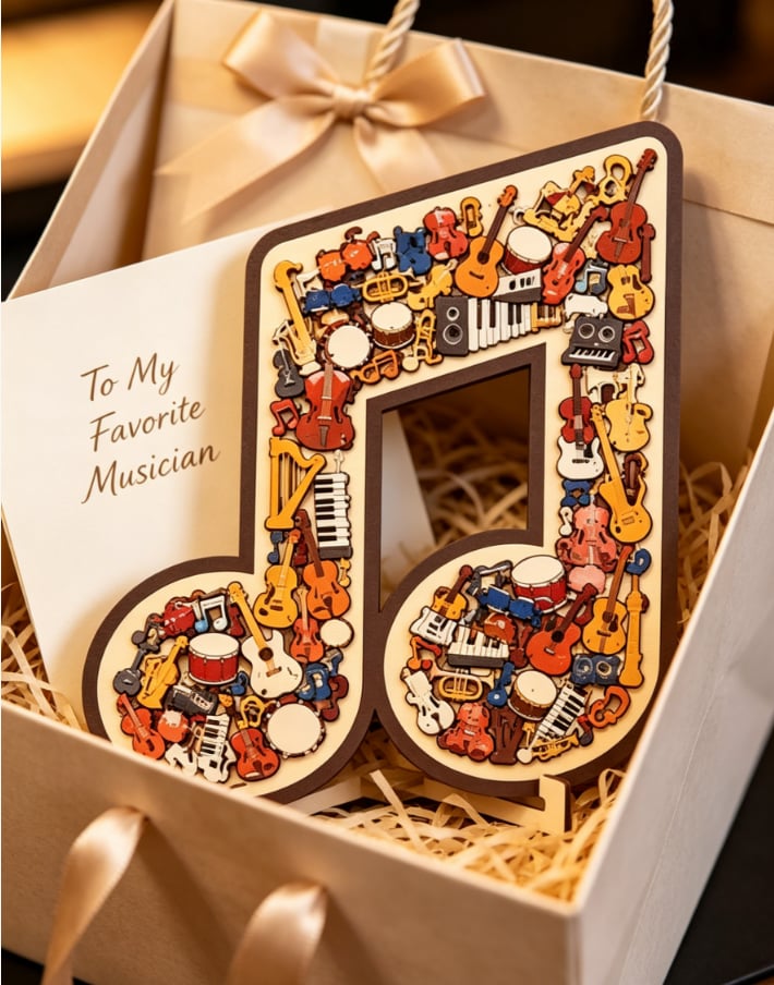 📢📢 Hot Sale Promotion 49% OFF🔥🎶Musical Note Instrument Jigsaw Puzzle Ornament