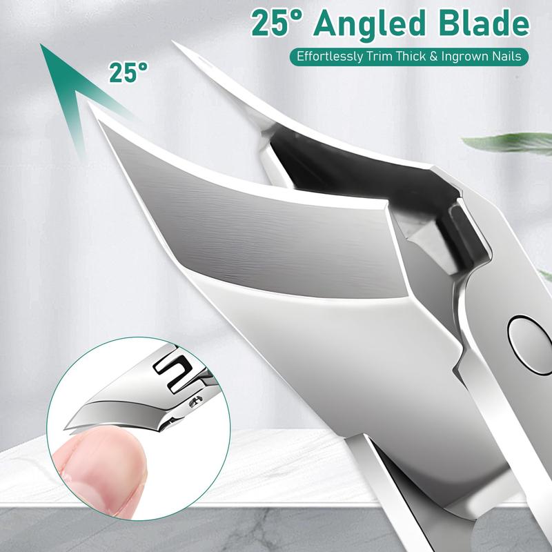 🔥Eagle-Beak Nail Clippers – 3-Pack ✂️ | Anti-Splash, Wide Jaw for Thick & Ingrown Nails 💅