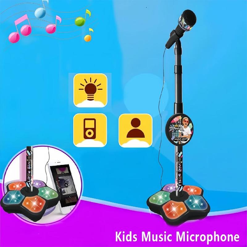 🎤Microphone Toy, Karaoke Machine Toy with Light✨