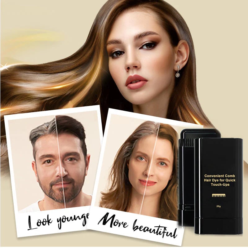 🖤BUY 1 GET 1 FREE!!⚡2-IN-1 Water & Sweat-Proof Hair Comb Dye✨ Long-Lasting Color with Zero Mess!