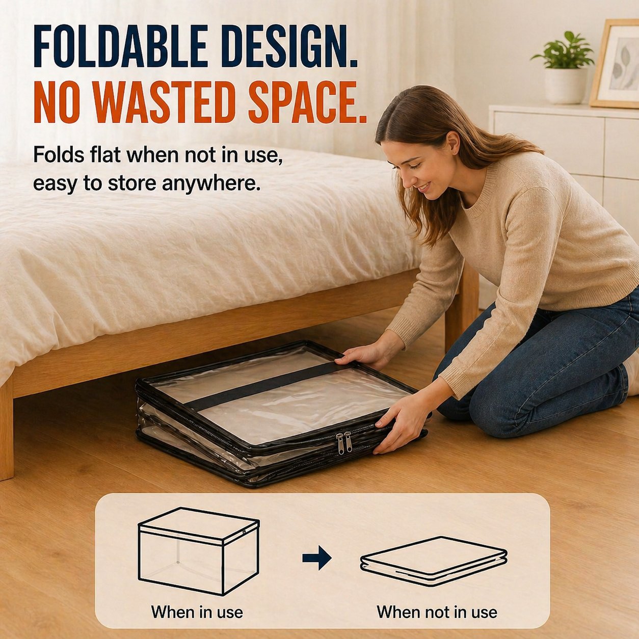 🎁 2026 Sale 49% OFF📦Large Heavy-Duty Thick Plastic Clear Storage Bag for Clothes, Moving & Storage