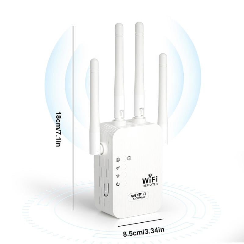 🔥While Supplies Last 50% OFF!📶 Dead Zones? Gone for Good! 1200Mbps WiFi Extender – Covers 10,000 sq.ft & 50 Devices. 🏡✨