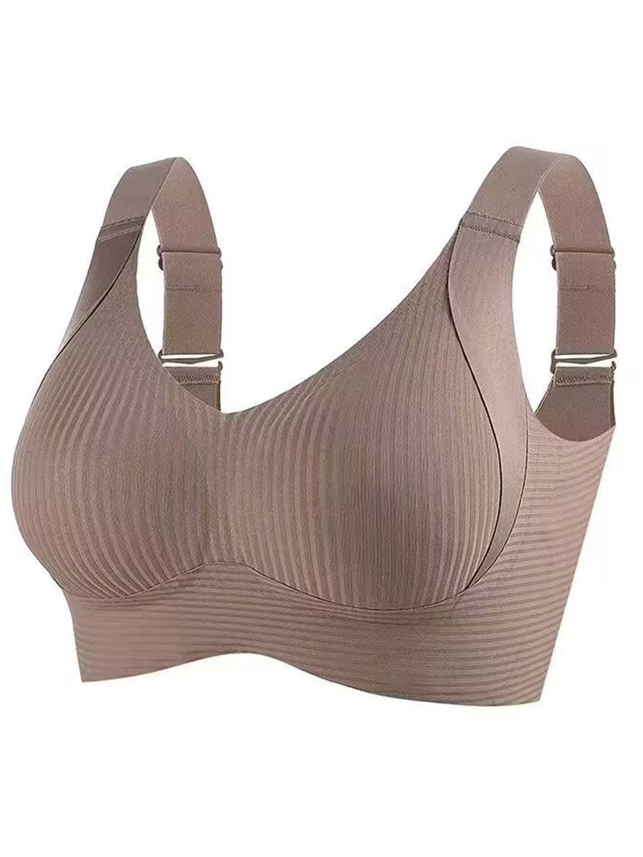 🎁2026 New Arrivals 50% OFF💥Women's Ribbed Push Up Adjustable Wireless Bra🌸
