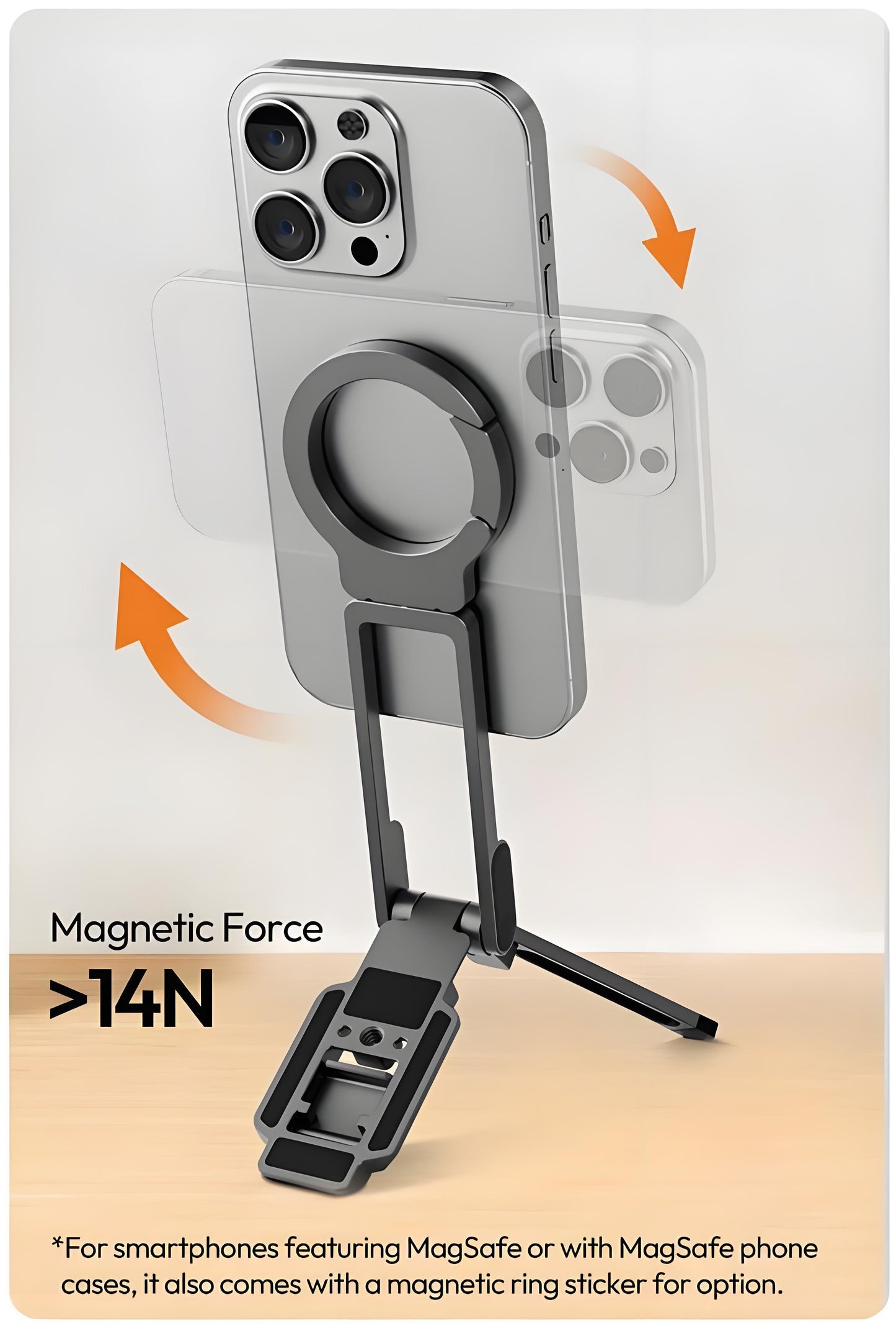 🔥HOT SALE 🔥Magnetic Climbing Buckle, Multi-Functional Portable Foldable Live Streaming Selfie Tripod