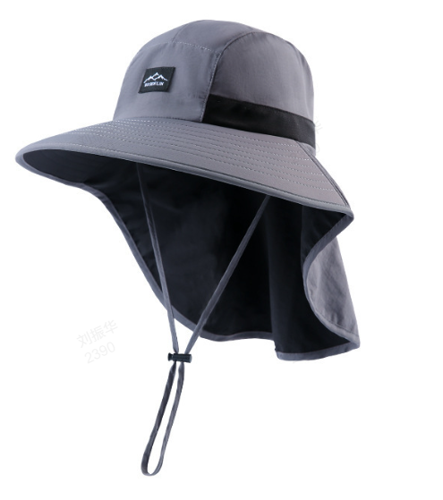 UPF 50+ Wide Brim Sun Hat with Neck Flap