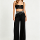 💖2026 NEW TYPE SALE 50% OFF💷🍃Women's Casual Hollow-out High-Waisted Wide-Leg Pants