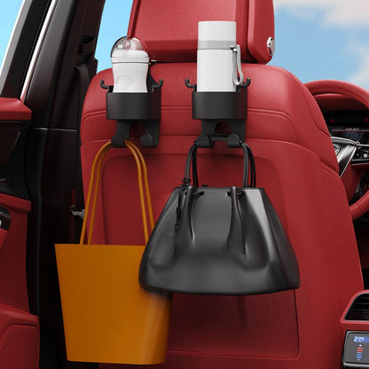 Pxcxu Car Seat Headrest Cup Holder with Hooks