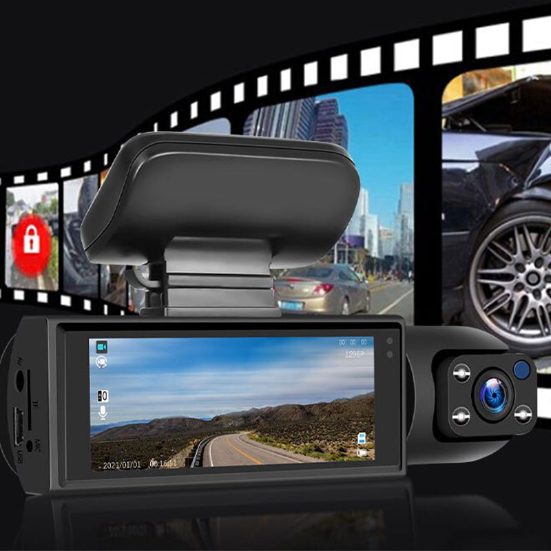 🖤Black Friday top seller!✨ 170° Wide-Angle Dash Cam with Dual Lens – 1080P HD, Night Vision & 24-Hour Parking Monitoring (Drive Safer, Save Every Moment!)