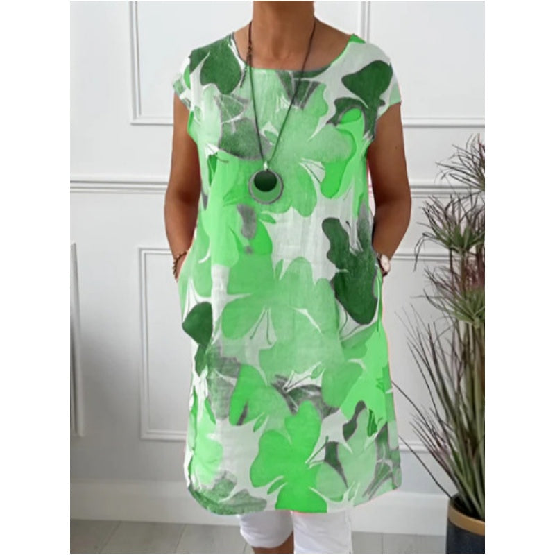🌞🌷2026 SUMMER HOT SALE £13.99!!💥50K+ SOLD!💞Loose Knee-Length Dress with Butterfly Print