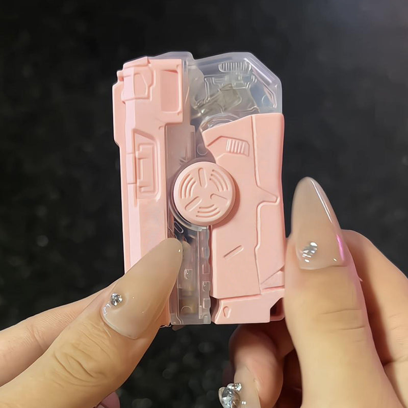 🔥New Hot Selling❤️‍🔥 Cartoon Pink Collapsible Lighter with Coloured Lights