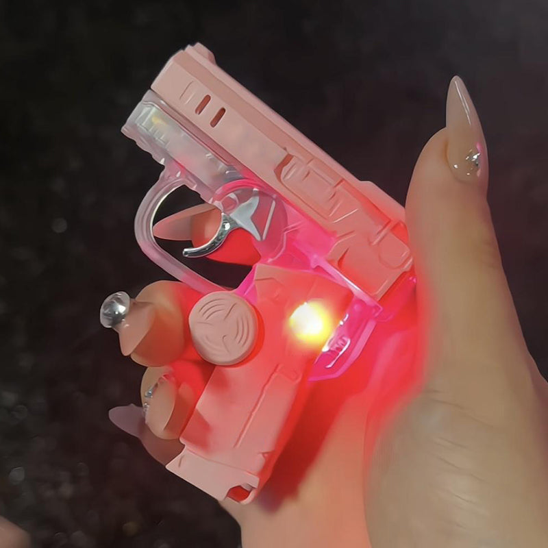 🔥New Hot Selling❤️‍🔥 Cartoon Pink Collapsible Lighter with Coloured Lights