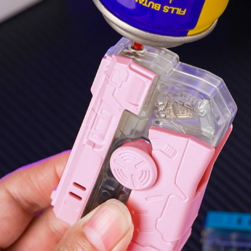 🔥New Hot Selling❤️‍🔥 Cartoon Pink Collapsible Lighter with Coloured Lights