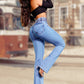 👖49% OFF NOW!💃 Women‘s Stretch Flare Jeans – High Waist, Body-Hugging Fit & Retro Style ✨