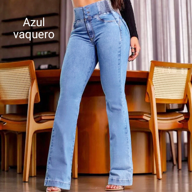 👖49% OFF NOW!💃 Women‘s Stretch Flare Jeans – High Waist, Body-Hugging Fit & Retro Style ✨