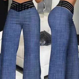 💖2026 NEW TYPE SALE 50% OFF💷🍃Women's Casual Hollow-out High-Waisted Wide-Leg Pants