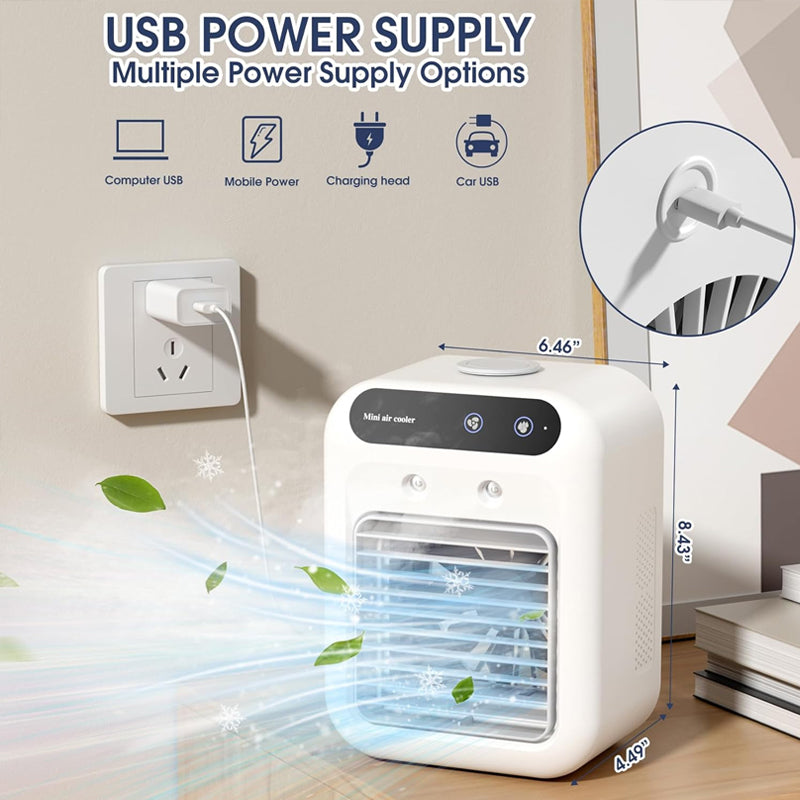 ❄️ Summer Half Price ❄️ Mini Portable Air Conditioner with Cooling and Humidification Function