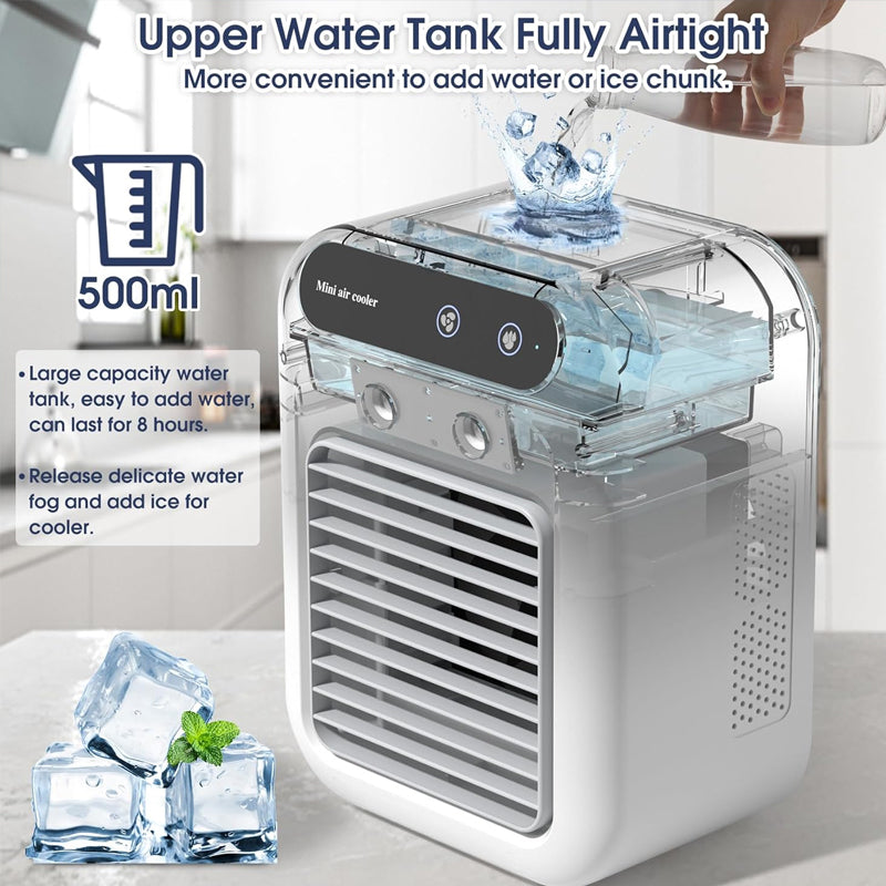 ❄️ Summer Half Price ❄️ Mini Portable Air Conditioner with Cooling and Humidification Function
