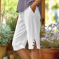 💗LAST DAY SALE 50% OFF⚡50K+ SOLD💕Women's Casual Solid Color Pocket Capri Pants