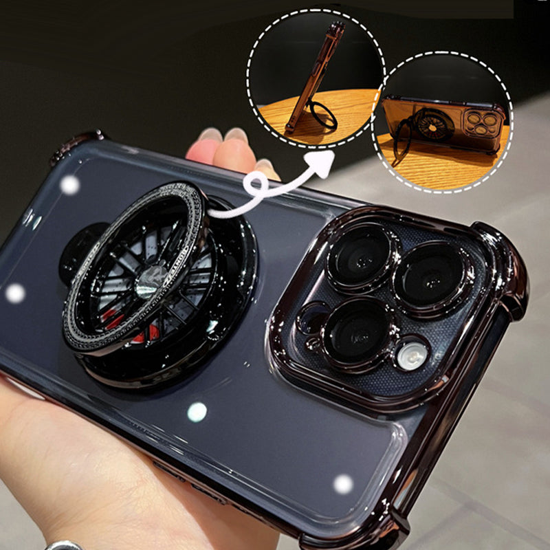 Shockproof Phone Case with Rotating Gyroscope for iPhone Series