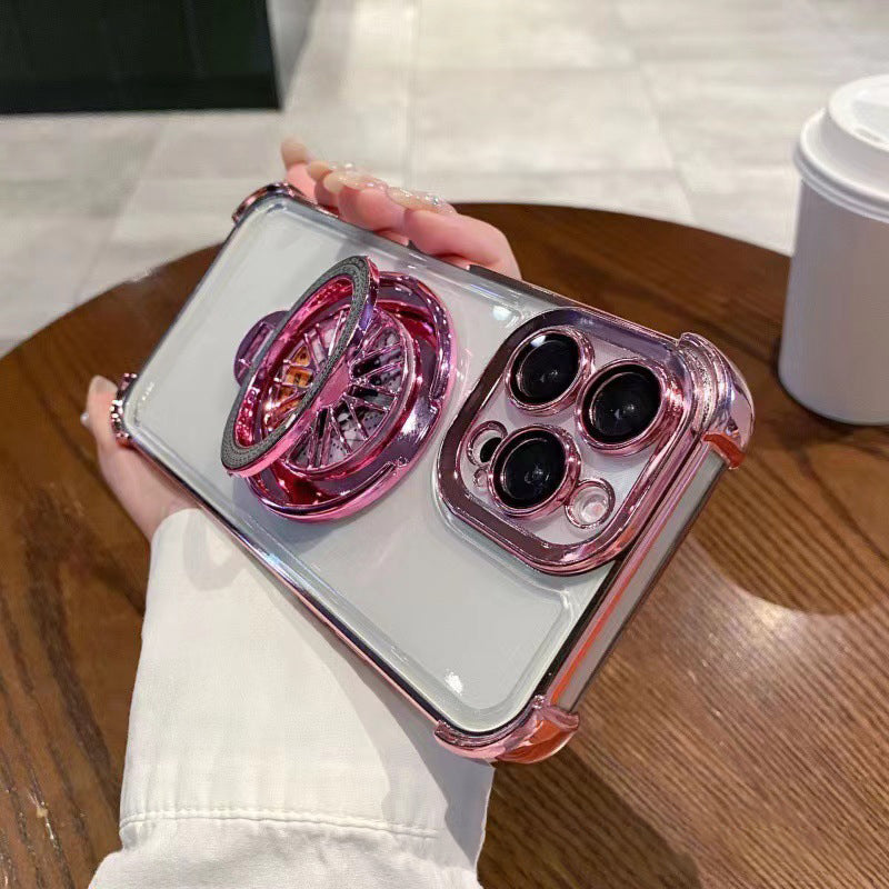Shockproof Phone Case with Rotating Gyroscope for iPhone Series