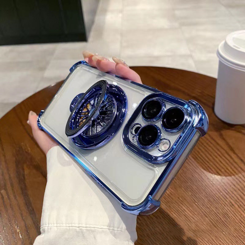 Shockproof Phone Case with Rotating Gyroscope for iPhone Series