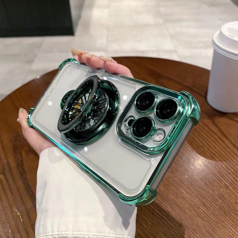 Shockproof Phone Case with Rotating Gyroscope for iPhone Series
