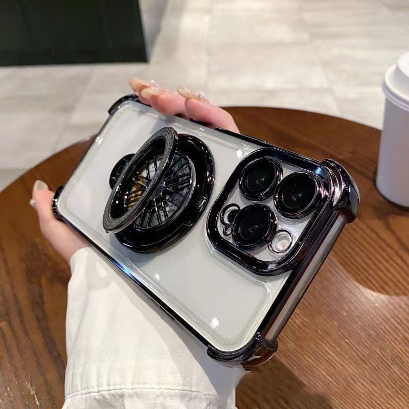 Shockproof Phone Case with Rotating Gyroscope for iPhone Series