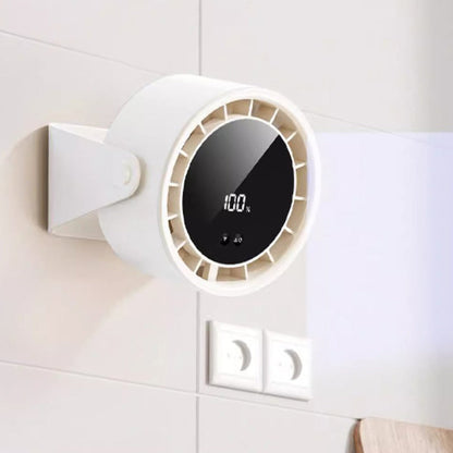 100-Speed Mini Silent Desk Fan with Digital Display